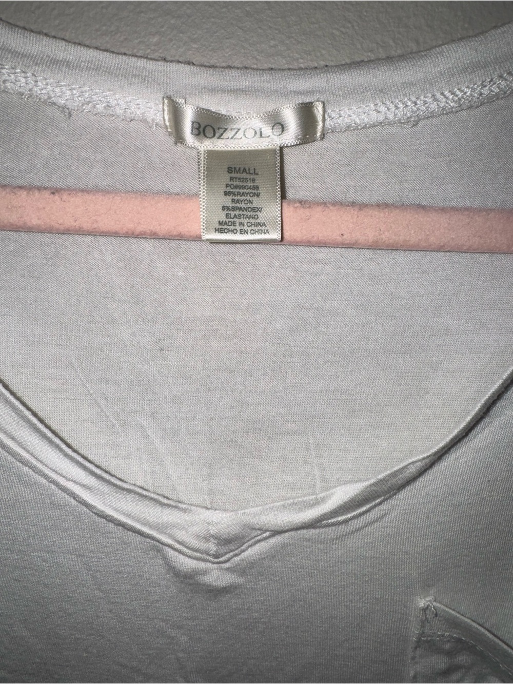 Bozzolo, white boxy crop top, size small - Picture 2 of 3